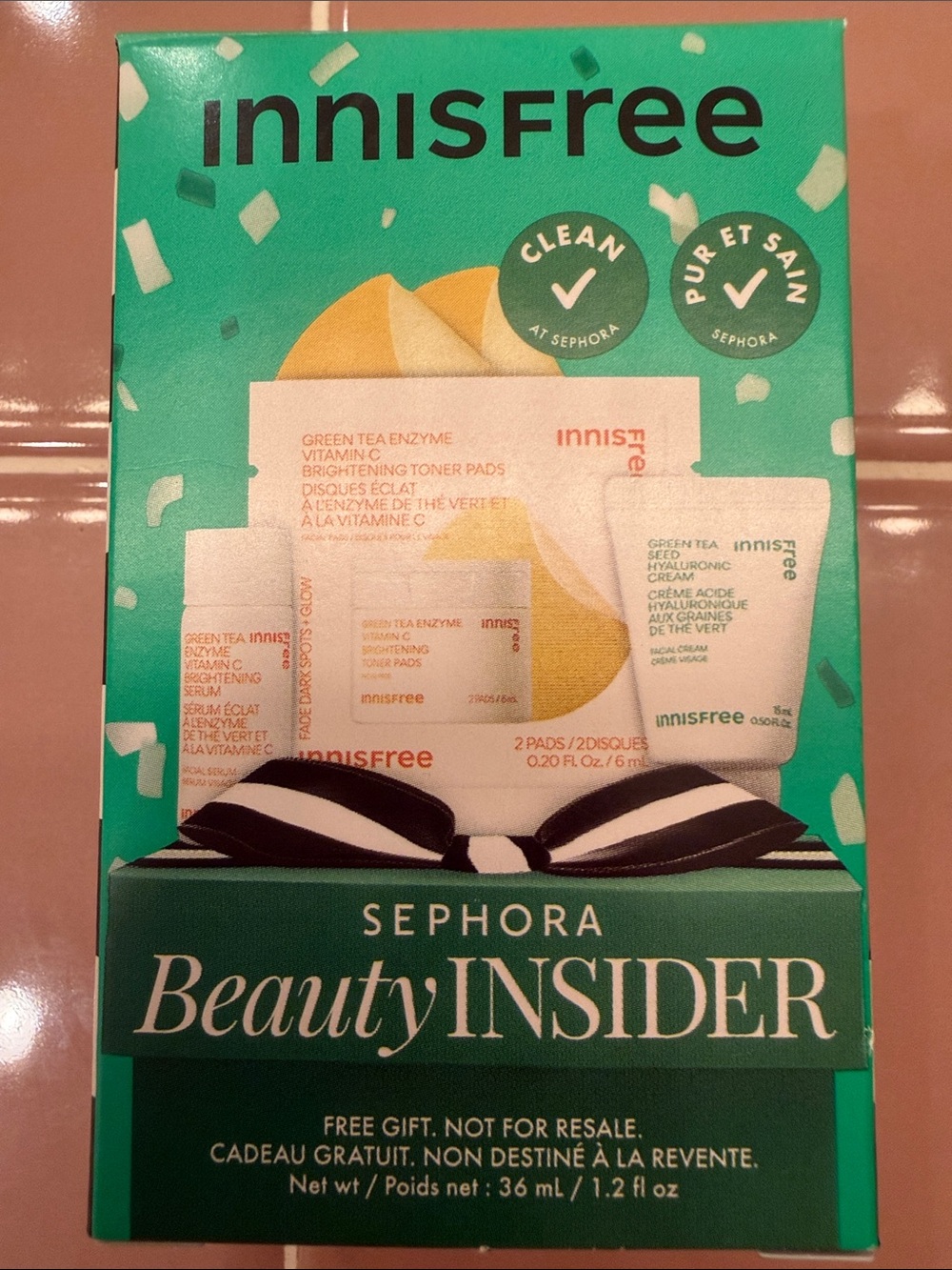 Innisfree Green Tea Brightening Toner Set - Green